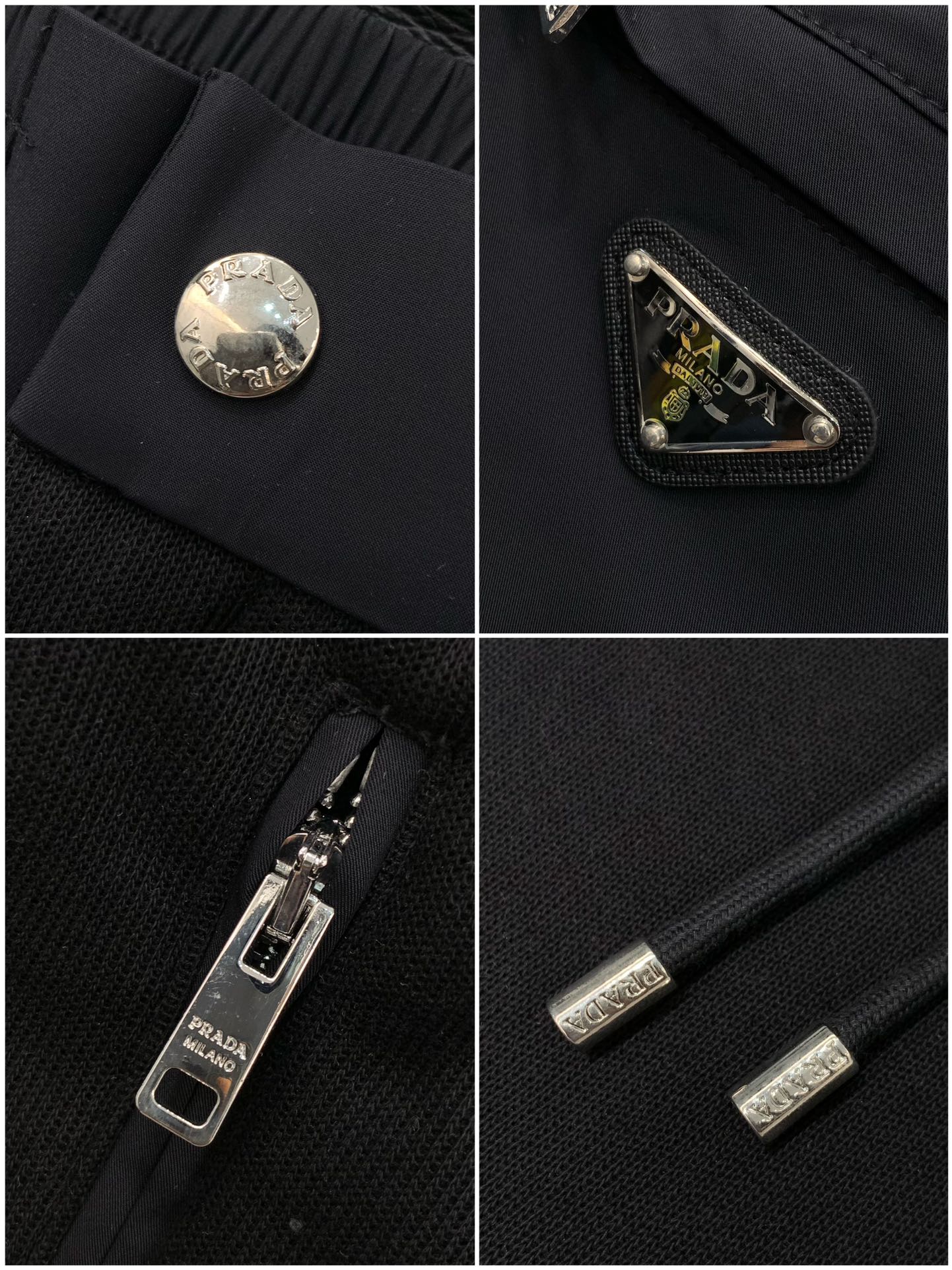 ，PRADA 普拉达，2025冬季最新品，专柜同步有售，时尚休闲➕绒长裤，进口原版面料，做工极为复杂，唯