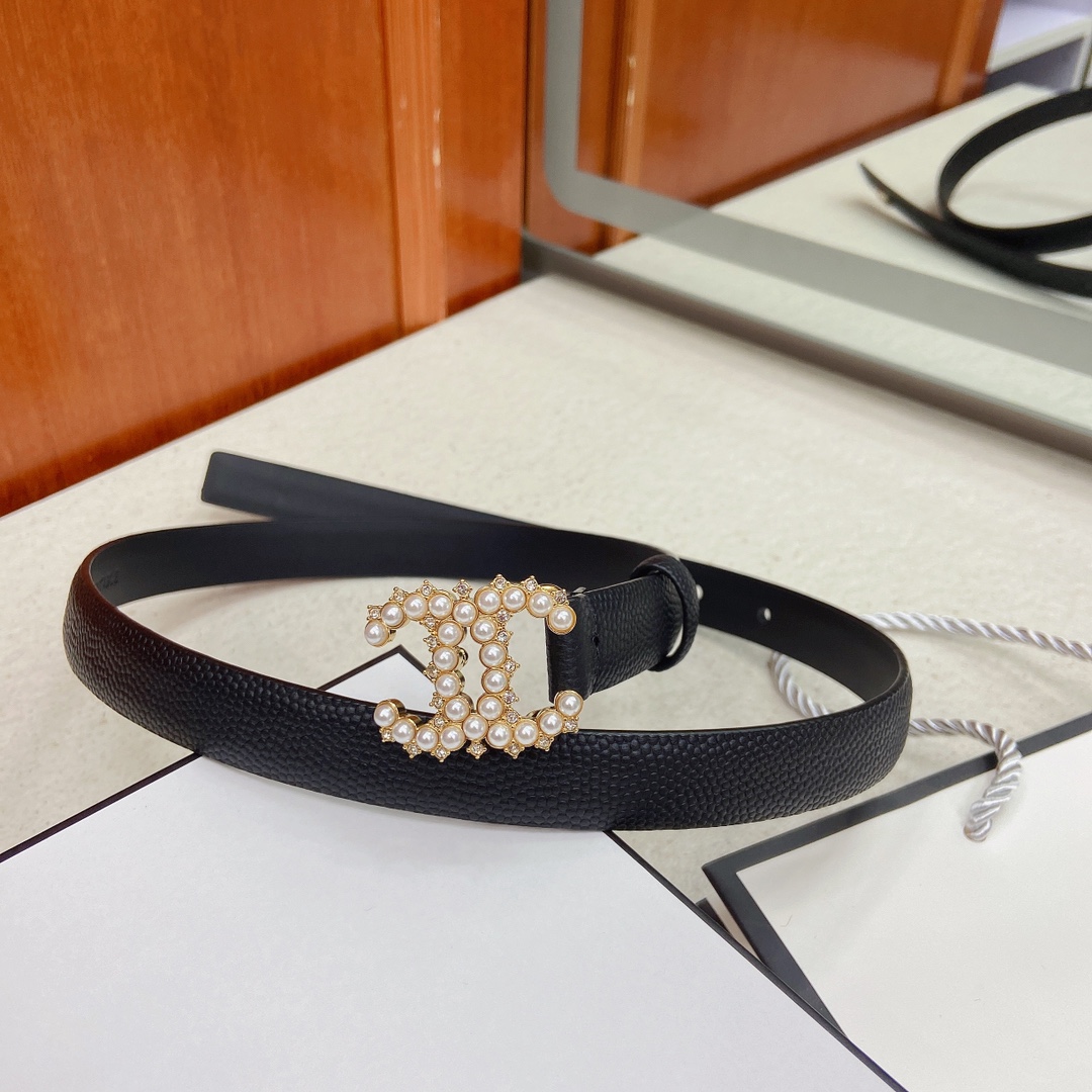 Cinto CHANEL 𝗖𝗛𝗔𝗡𝗘𝗟 pulseira de couro 2 0cm 75 100 — photo 3