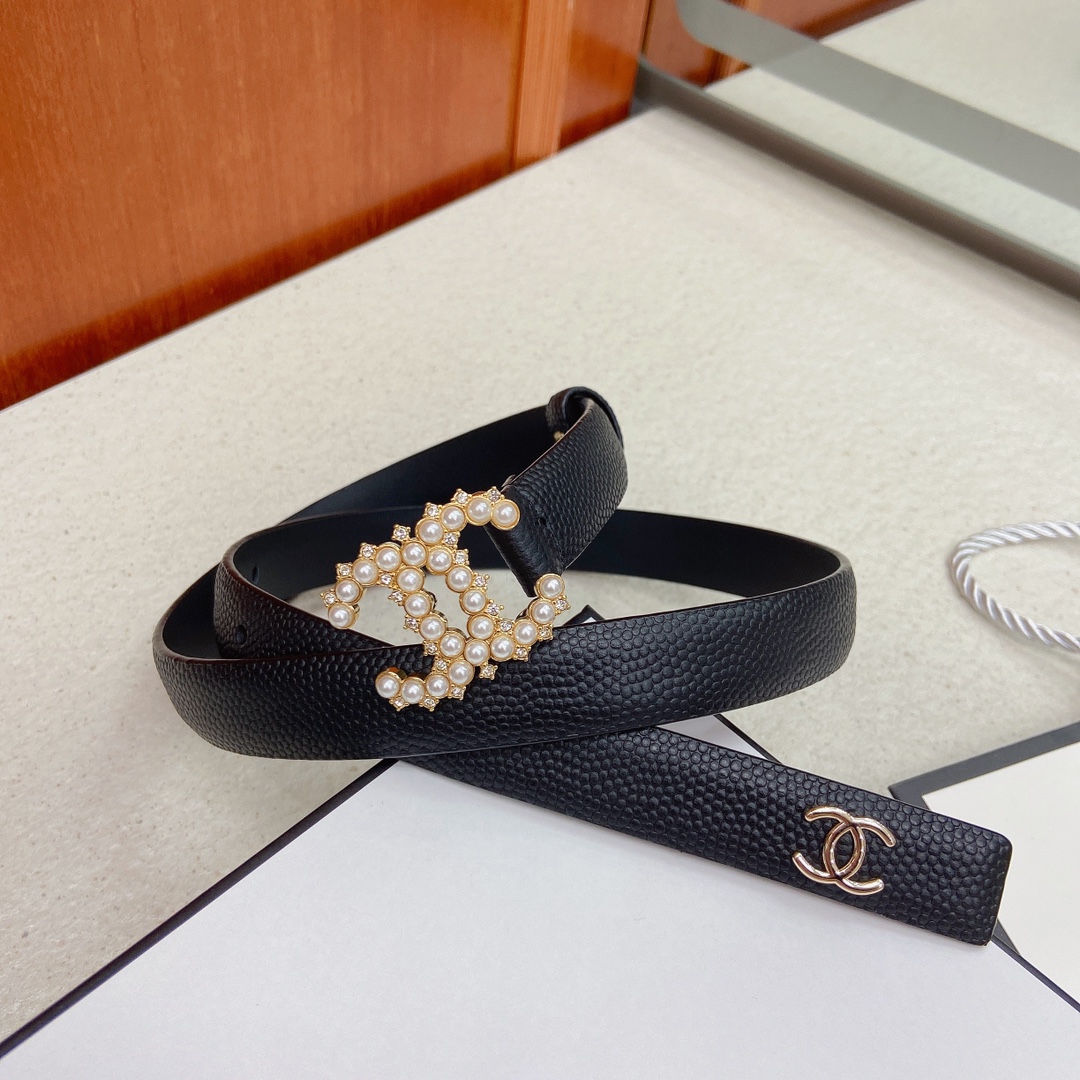 Cinto CHANEL 𝗖𝗛𝗔𝗡𝗘𝗟 pulseira de couro 2 0cm 75 100 — photo 7