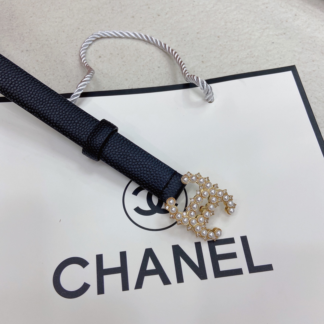 Cinto CHANEL 𝗖𝗛𝗔𝗡𝗘𝗟 pulseira de couro 2 0cm 75 100 — photo 4