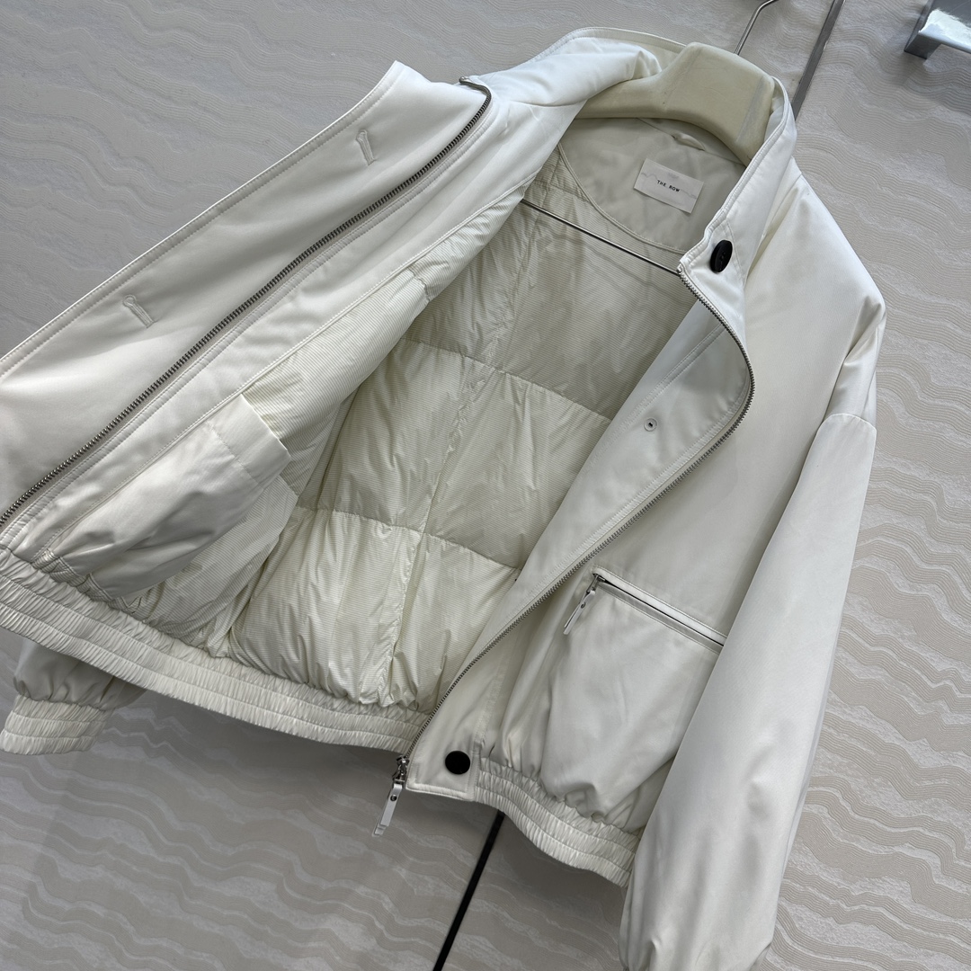 独家首发❤️品质控必入！Row风高智感穿搭！老干部立领夹克羽绒服！进口日本三醋酸记忆丝面料，充绒量48g