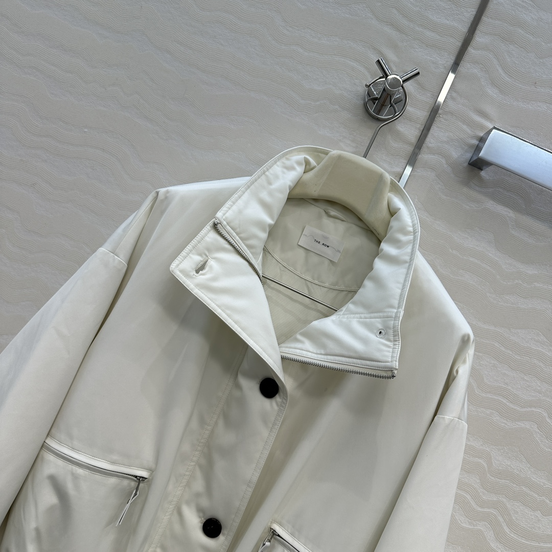 独家首发❤️品质控必入！Row风高智感穿搭！老干部立领夹克羽绒服！进口日本三醋酸记忆丝面料，充绒量48g