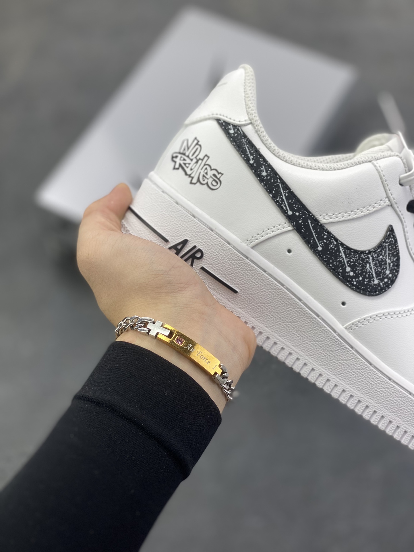 图片[6]-Nike Air Force 1 Low’07 星芒轨迹 空军一号低帮休闲板鞋 定制皮料 原厂3D打印 定制鞋盒 原楦原纸板 纯正空军版型 内置全掌气垫 货号：ZH0316-126 尺码：36 36.5 37.5 38 38.5 39 40 40.5 41 42 42.5 43 44 44.5 45-选品中心