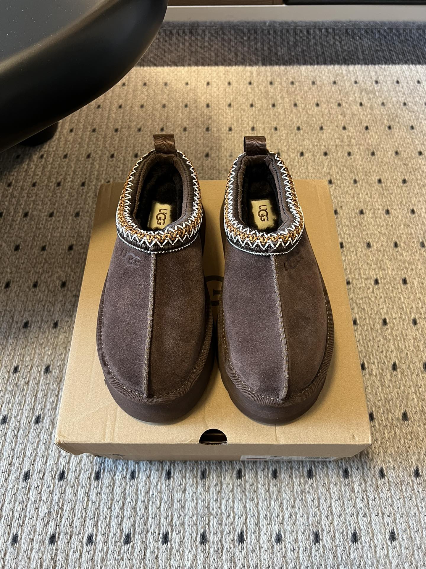 Gucci Women’s Casual Loafers Slip-On Thick Sole Fur Lined Shoes