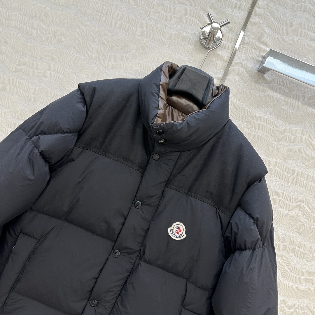 羽绒服主推款❤️原单品质Mo秋冬必入经典Verone羽绒服！双面可穿可拆卸马甲设计！原版定制色织提花哑光