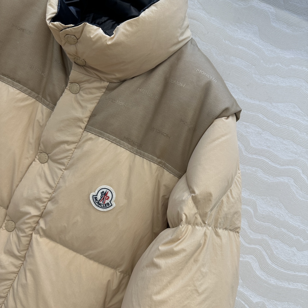 羽绒服主推款❤️原单品质Mo秋冬必入经典Verone羽绒服！双面可穿可拆卸马甲设计！原版定制色织提花哑光