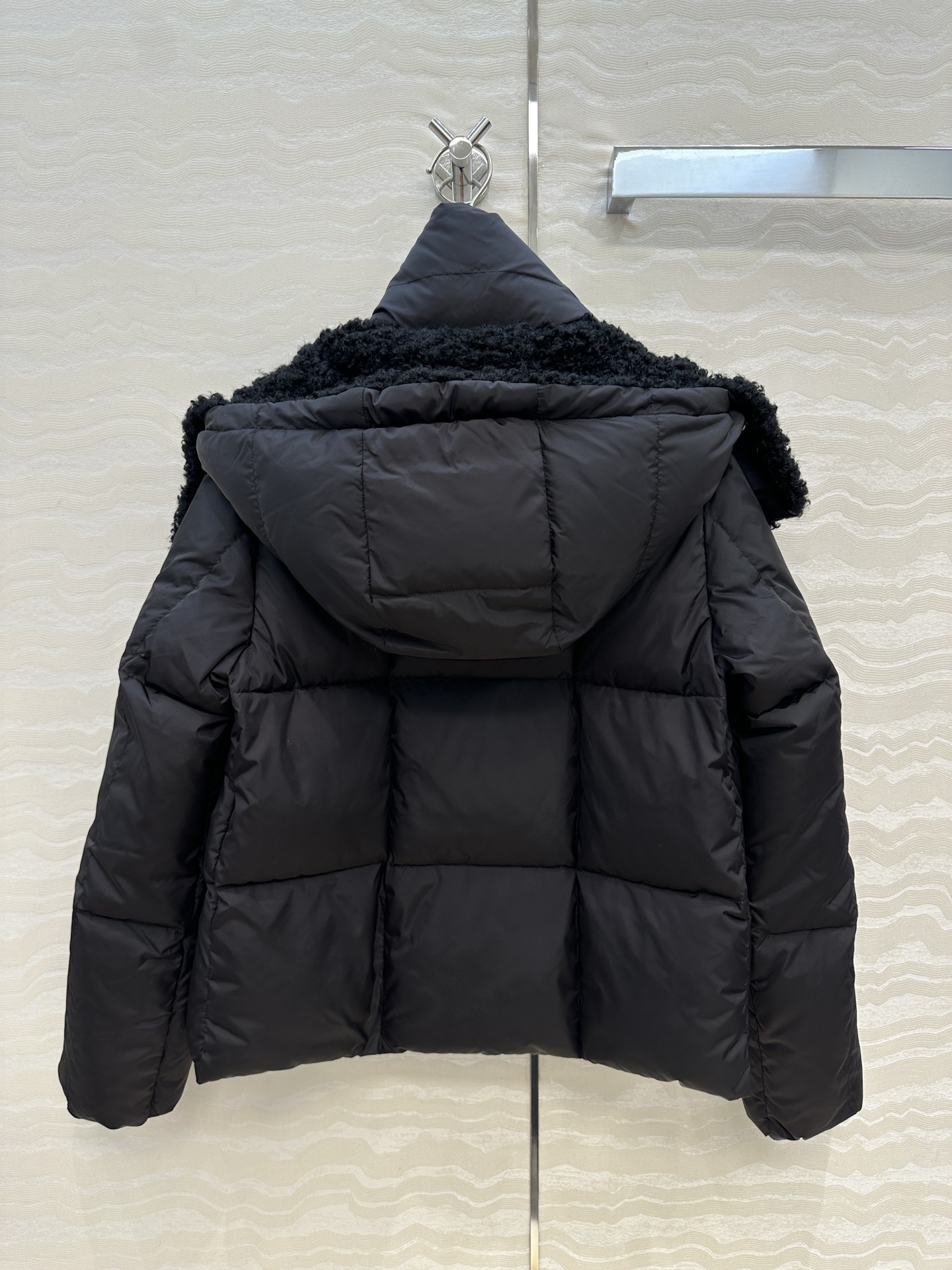 羽绒服主推款❤️原单品质Mo秋冬必入Castelnou面包方格绗缝羽绒服！环保泰迪绒毛领设计，原版定制防