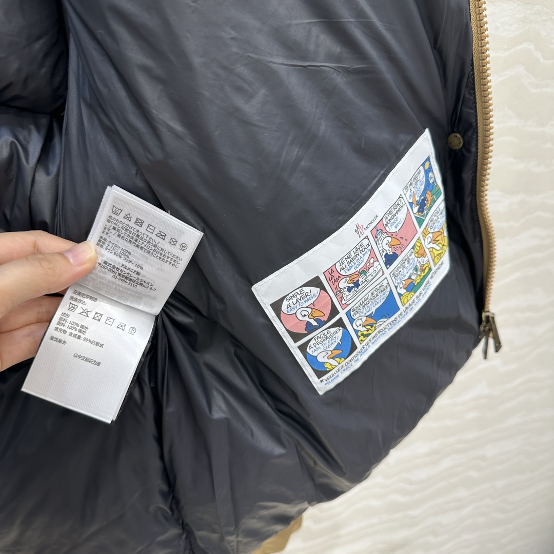 羽绒服主推款❤️原单品质Mo秋冬必入Castelnou面包方格绗缝羽绒服！环保泰迪绒毛领设计，原版定制防