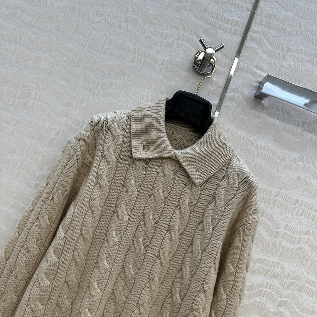 独家首发🍒原单品质！RL高智感穿搭，浓郁美式风格气质一粒扣翻领羊绒毛衣！进口羊绒纱线轻盈软糯。瑞士机织绞