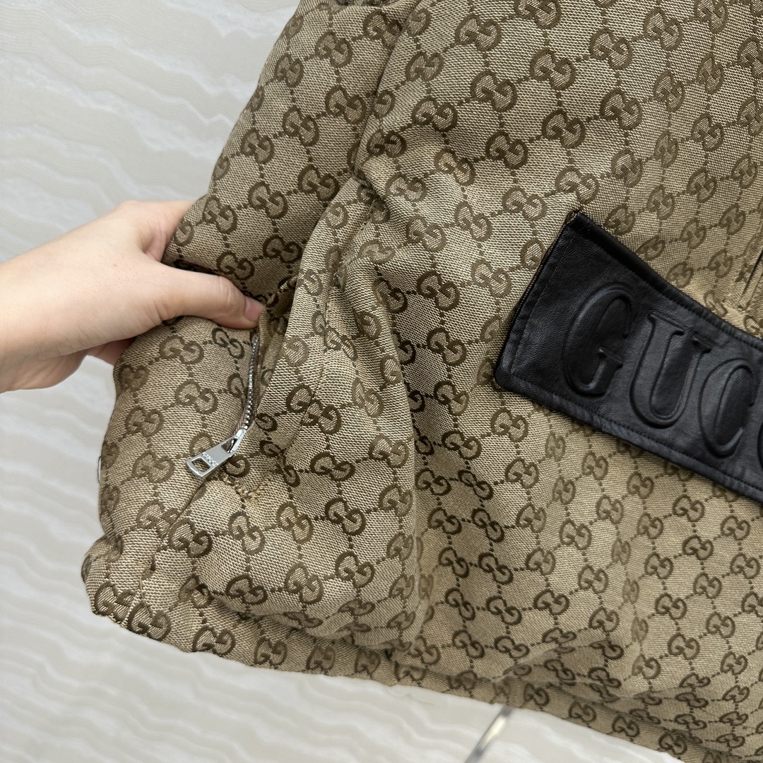 独家首发！爆单推荐❤️GG王炸款羽绒马甲！炸街神器时髦精必入！专柜爆款定制GG帆布提花背心设计夹克面包羽