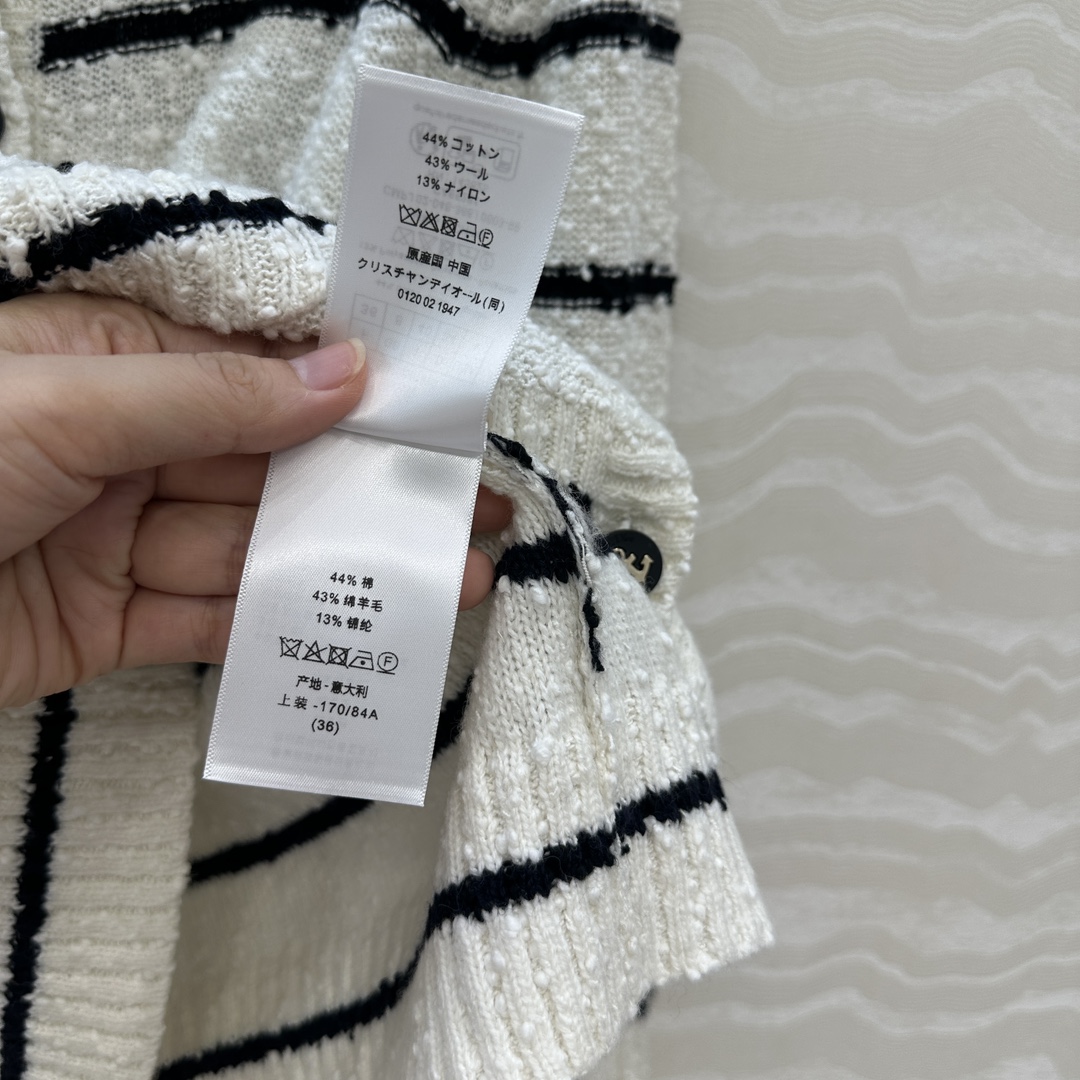 独家首发❤️原单品质MissD长期主义，海军风条纹开衫小外套！气质圆领经典版型显瘦绝绝子！原版定制徳国机