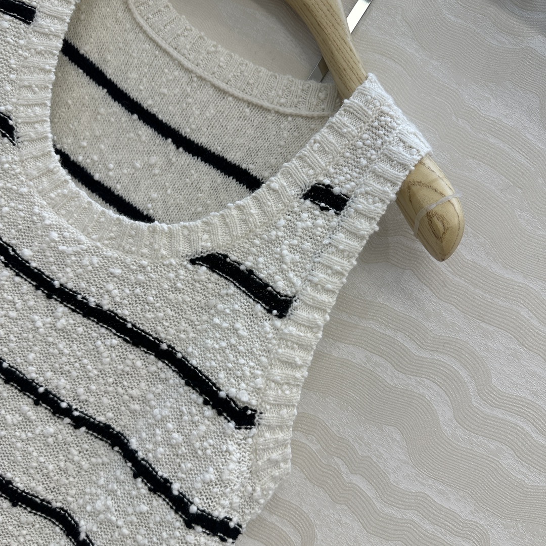 独家首发❤️原单品质MissD长期主义，海军风条纹背心上衣！气质圆领经典版型显瘦绝绝子！原版定制徳国机特