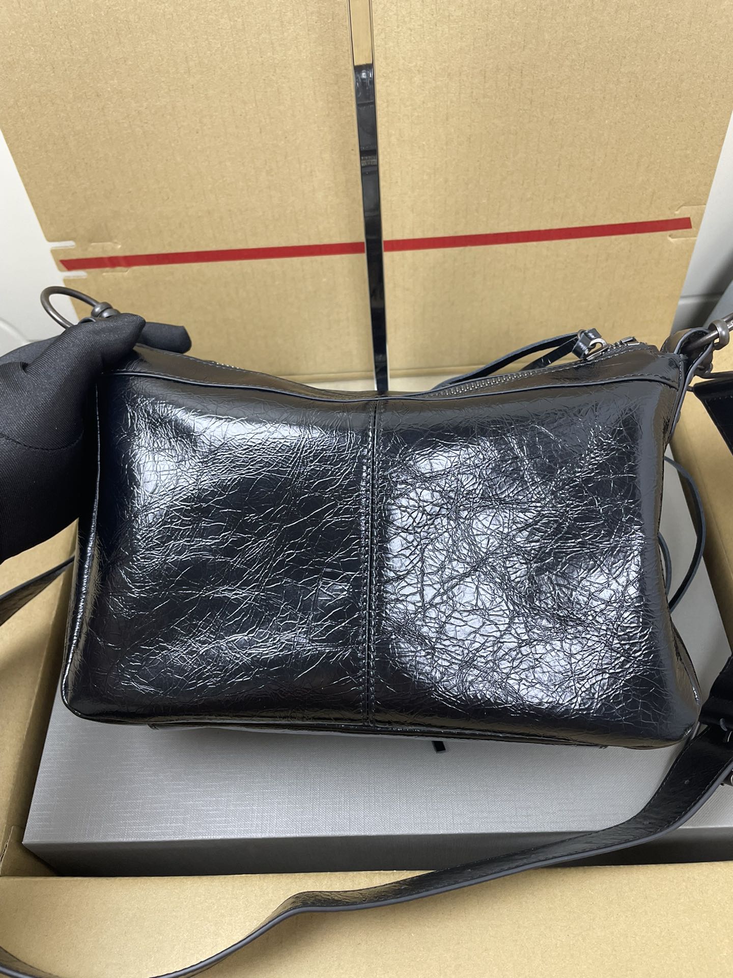 Balenciaga Style Beige Leather Top Handle Bag style reference detail image 3 from source 776256