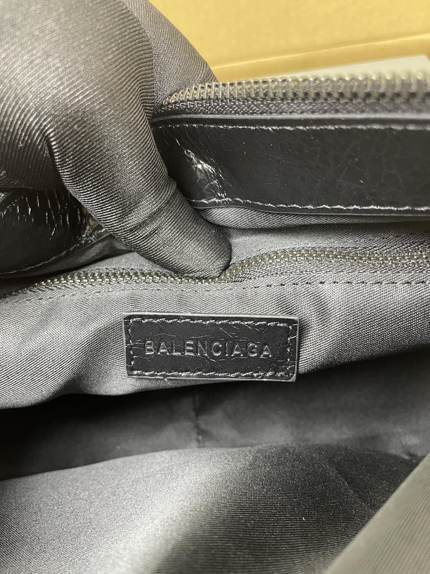 Balenciaga Style Beige Leather Top Handle Bag style reference detail image 7 from source 776256
