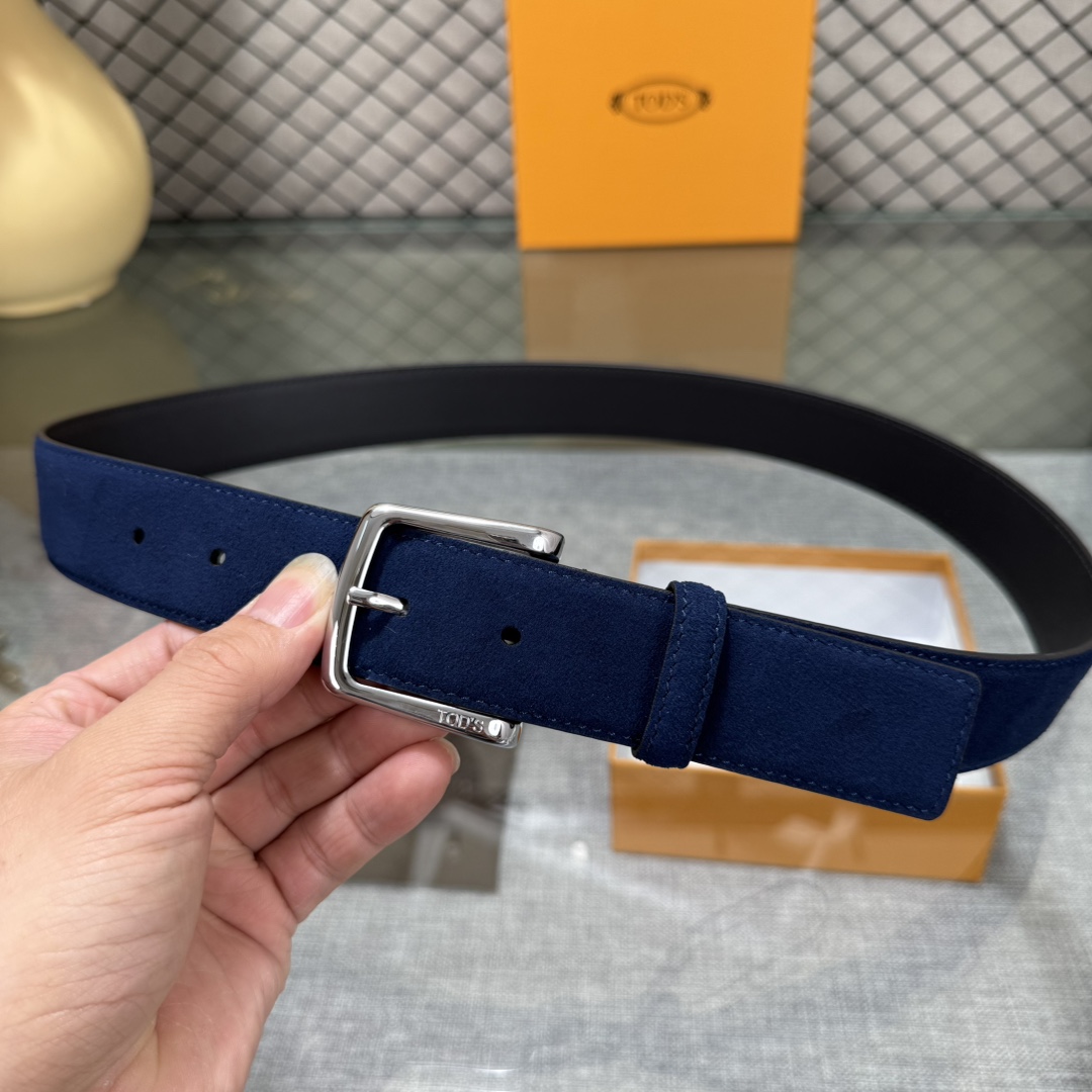 配包装3.5宽TODS家早春新品男士腰带经典T字扣设计，经典耐看！原版开模。