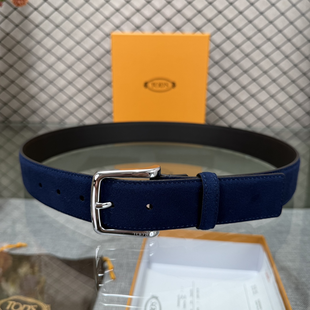 配包装3.5宽TODS家早春新品男士腰带经典T字扣设计，经典耐看！原版开模。
