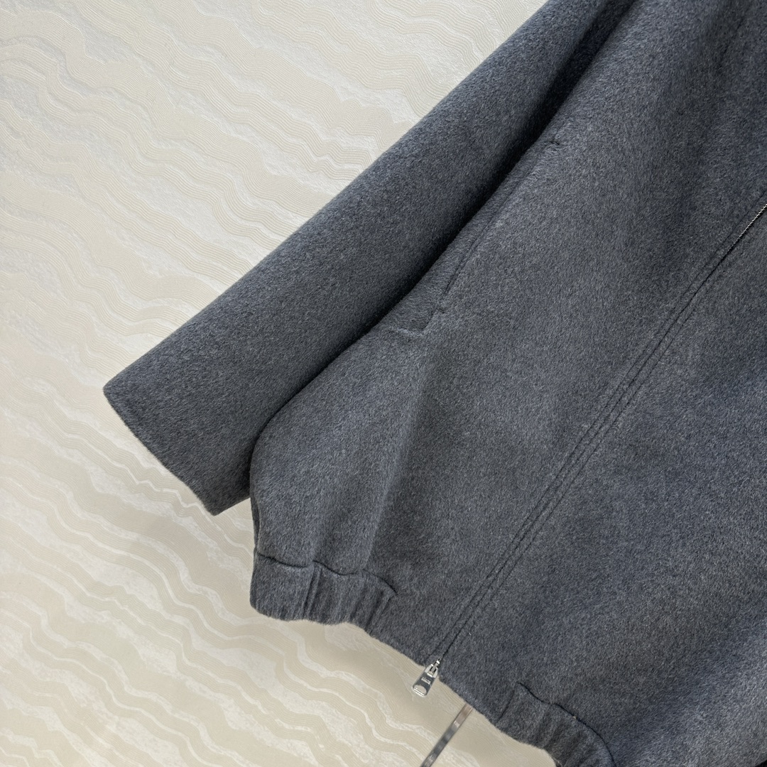 独家首发❤️高端品质！KH极简高智感穿搭！气质立领手工羊绒大衣外套！复古金属双开拉链廓型设计优雅随性，定