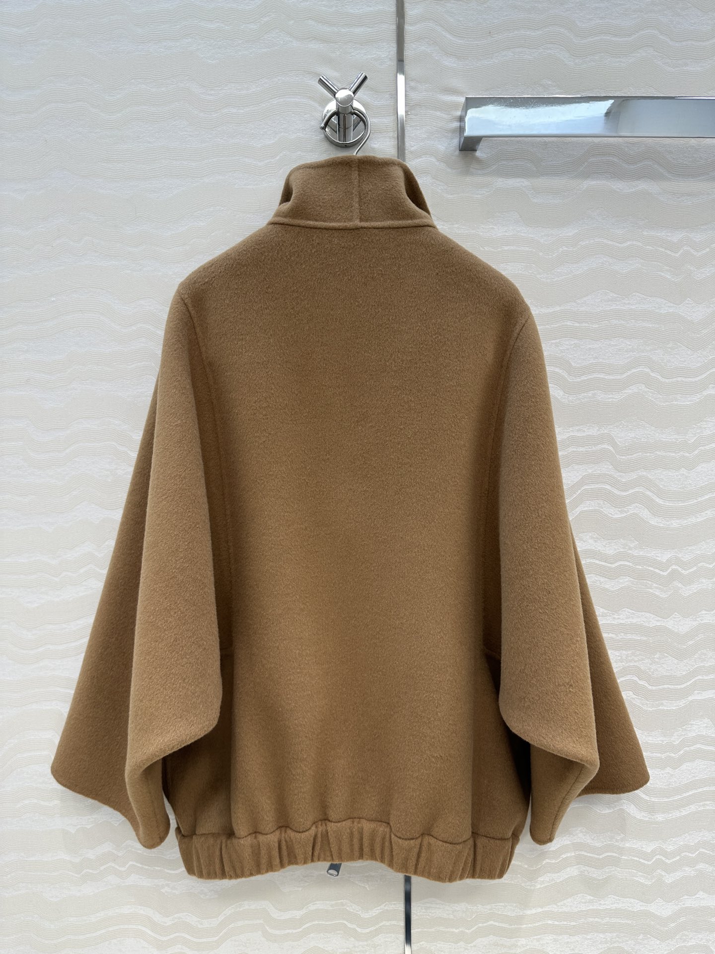 独家首发❤️高端品质！KH极简高智感穿搭！气质立领手工羊绒大衣外套！复古金属双开拉链廓型设计优雅随性，定