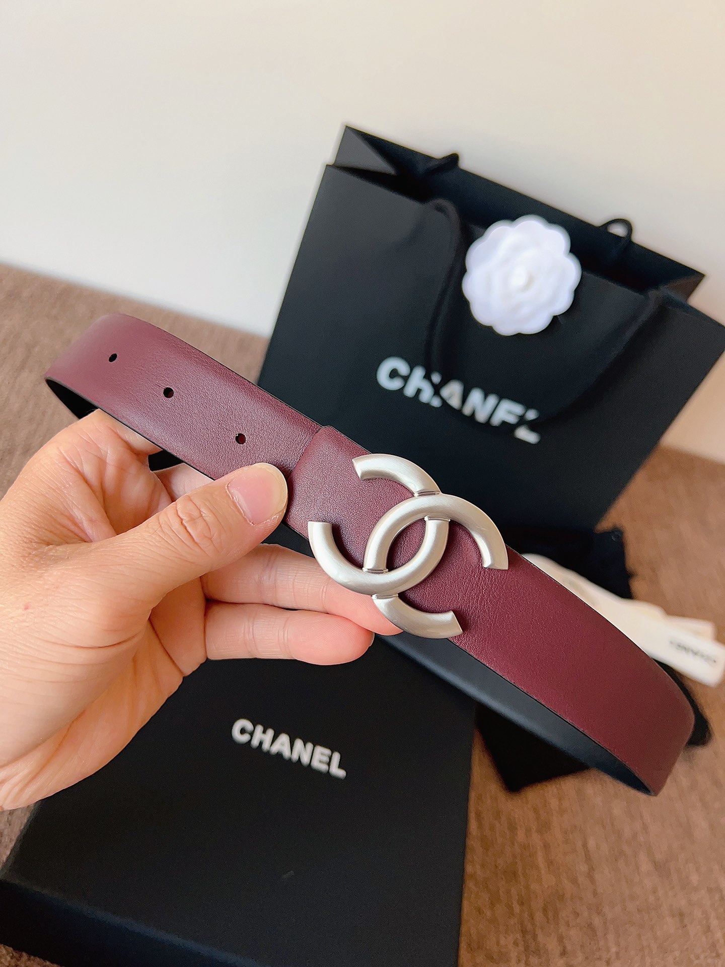 Chanel 代购级 香奈儿 CHANEL 双面进口头层 小牛皮 纯铜五金 低调奢华