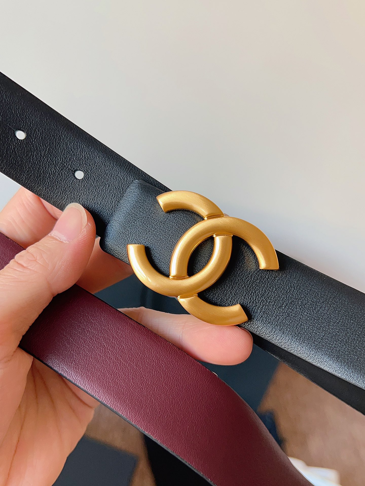 Chanel 代购级 香奈儿 CHANEL 双面进口头层 小牛皮 纯铜五金 低调奢华