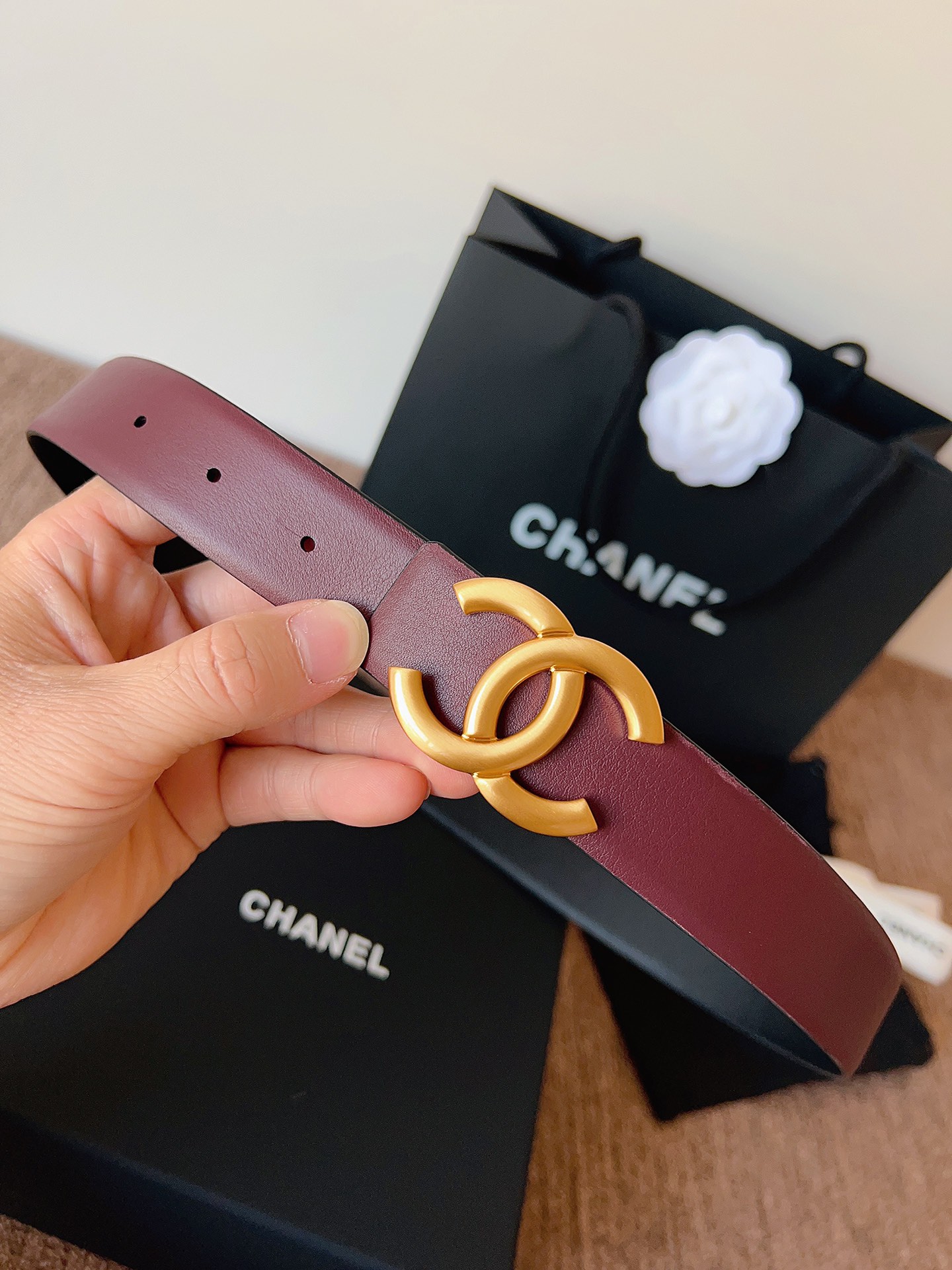 Chanel 代购级 香奈儿 CHANEL 双面进口头层 小牛皮 纯铜五金 低调奢华