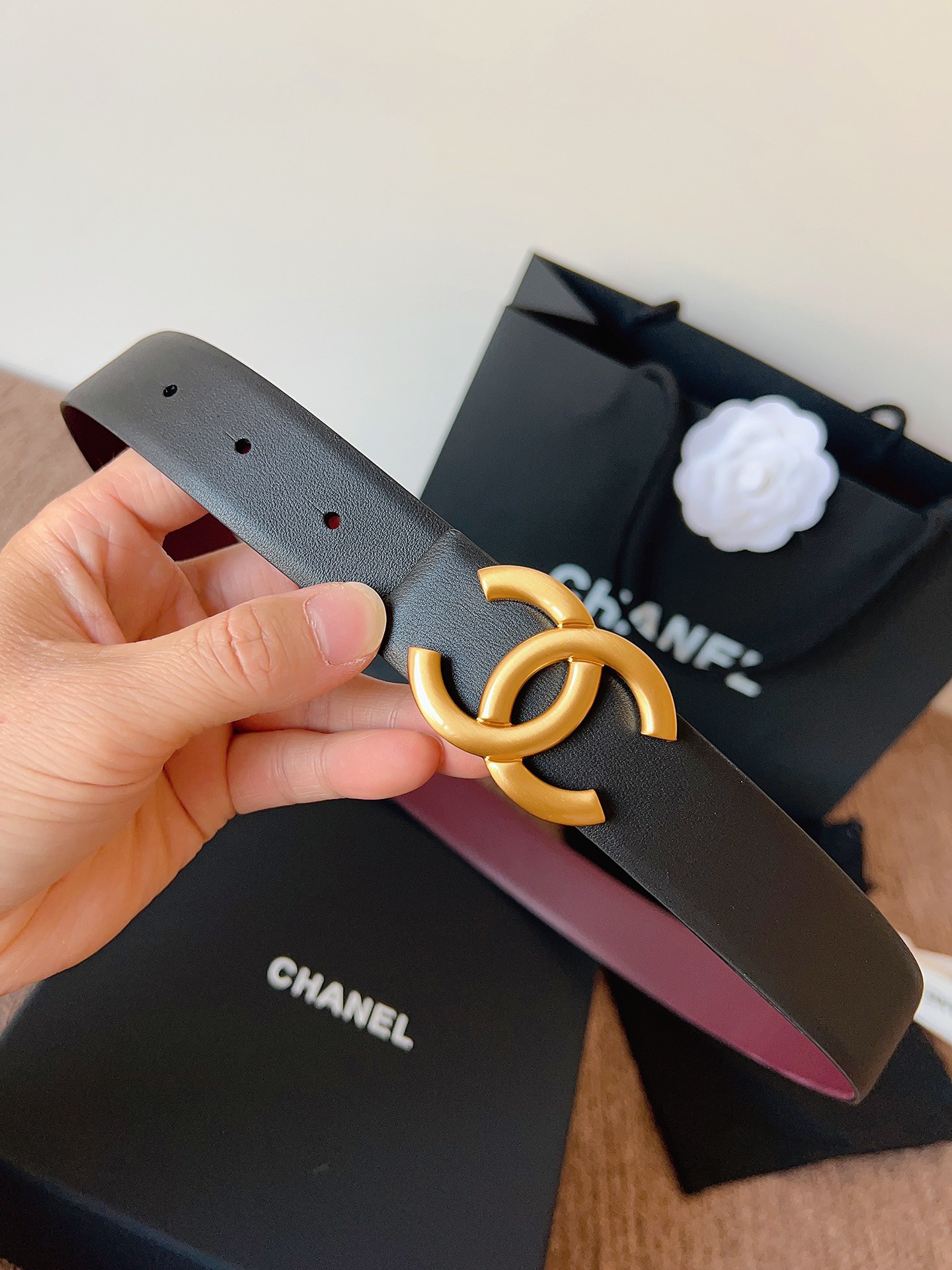 Chanel 代购级 香奈儿 CHANEL 双面进口头层 小牛皮 纯铜五金 低调奢华