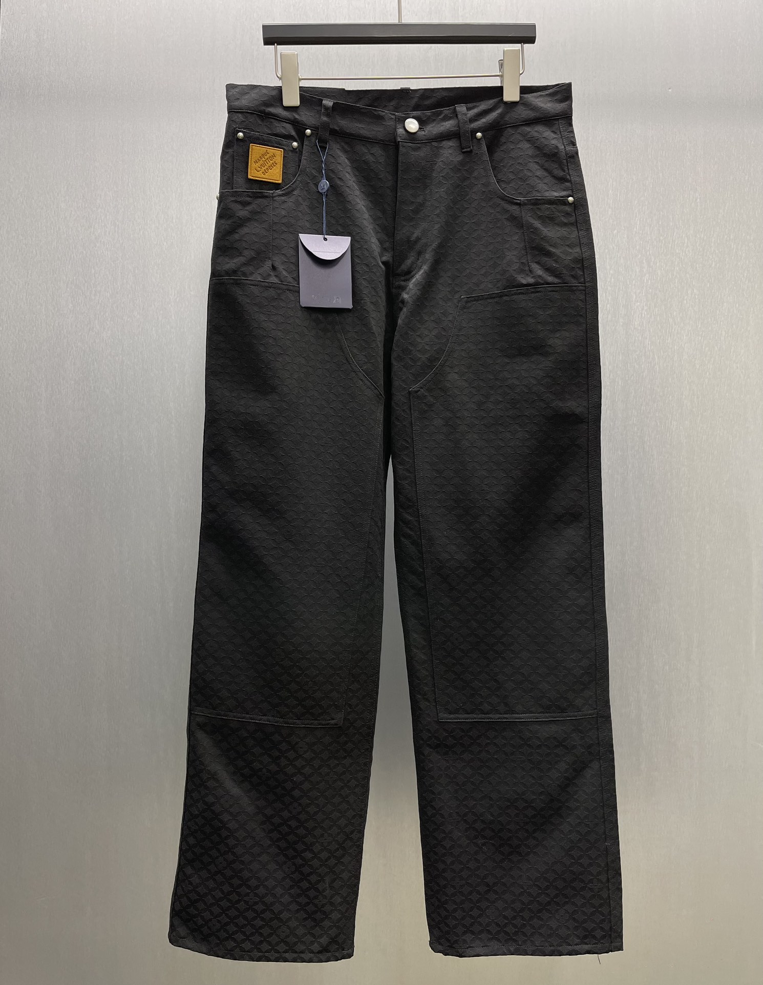 Louis Vuitton Dandy Monogram Jacquard Casual Pants - Black, Sizes S-XL