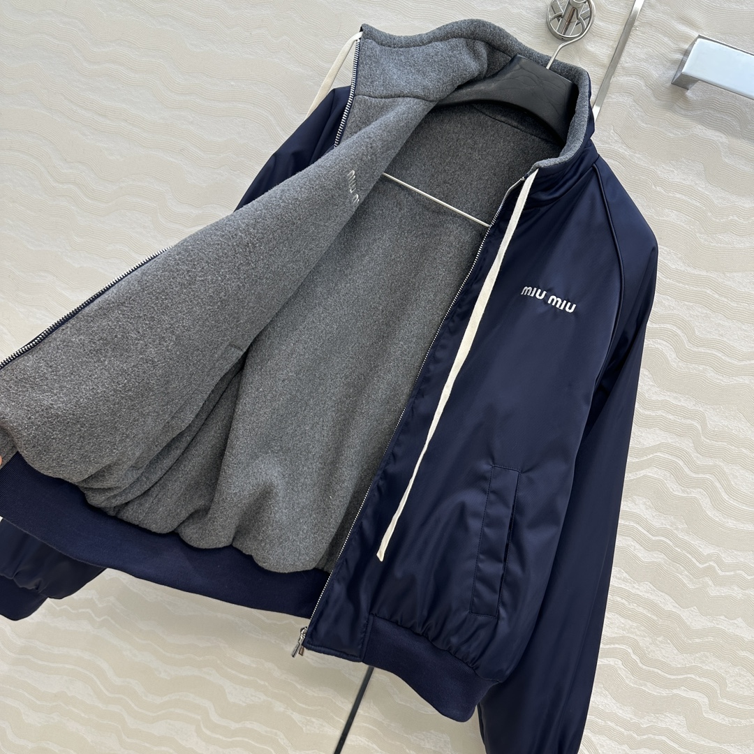 独家首发❤️原单品质，miu系少女格蕾系穿搭！知识分子时髦风双面要穿夹克外套！进口摇粒太空绒面料厚实软糯
