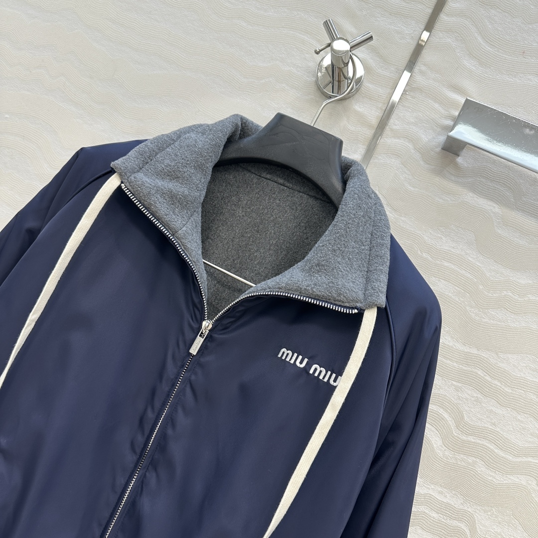 独家首发❤️原单品质，miu系少女格蕾系穿搭！知识分子时髦风双面要穿夹克外套！进口摇粒太空绒面料厚实软糯