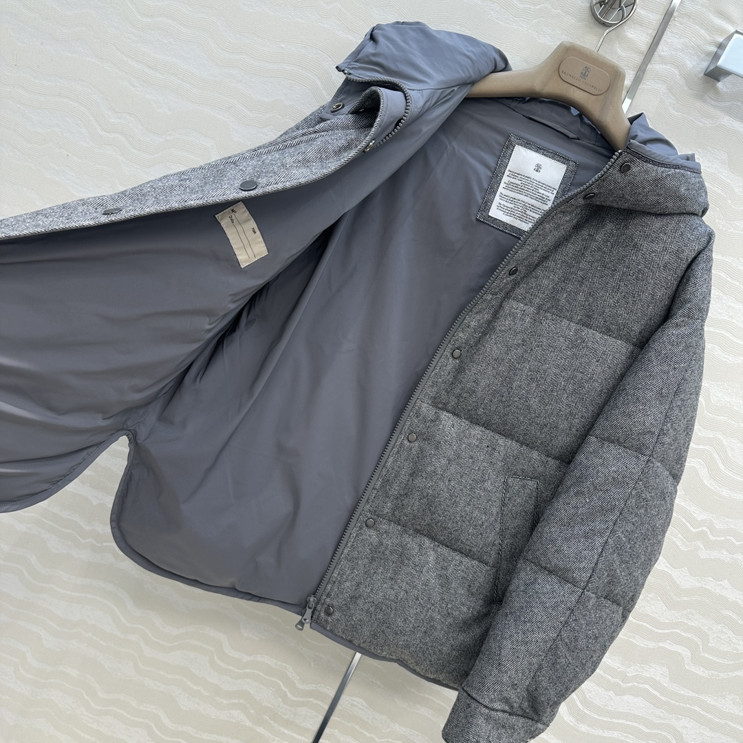 独家首发❤️品质控必入！BC高奢老钱风穿搭！重工羊毛面包羽绒服！国标进口90%白鹅绒轻盈舒适自带发热保暖