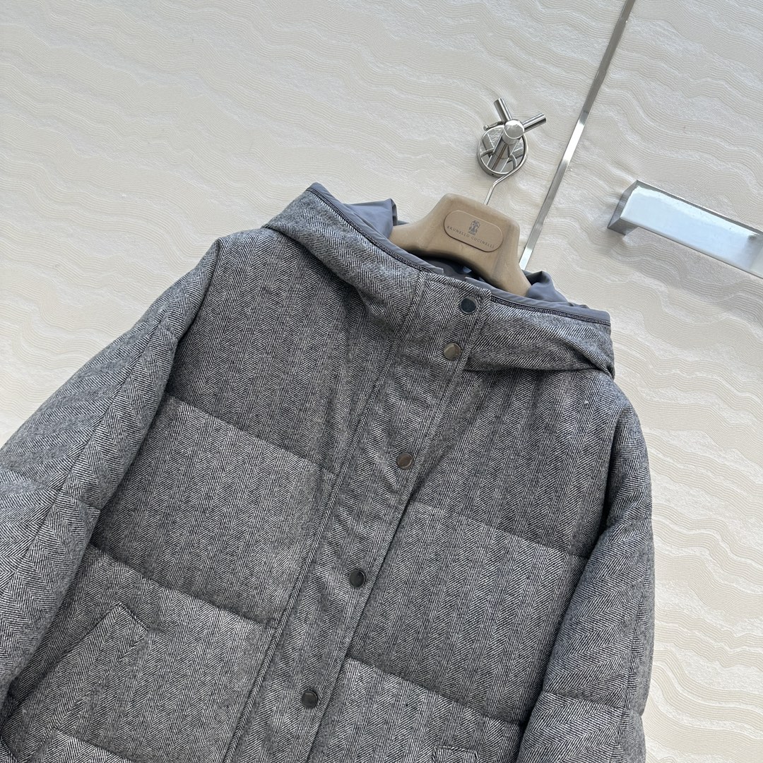 独家首发❤️品质控必入！BC高奢老钱风穿搭！重工羊毛面包羽绒服！国标进口90%白鹅绒轻盈舒适自带发热保暖