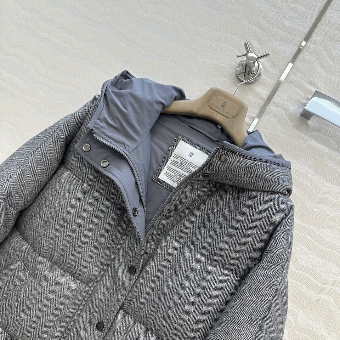 独家首发❤️品质控必入！BC高奢老钱风穿搭！重工羊毛面包羽绒服！国标进口90%白鹅绒轻盈舒适自带发热保暖