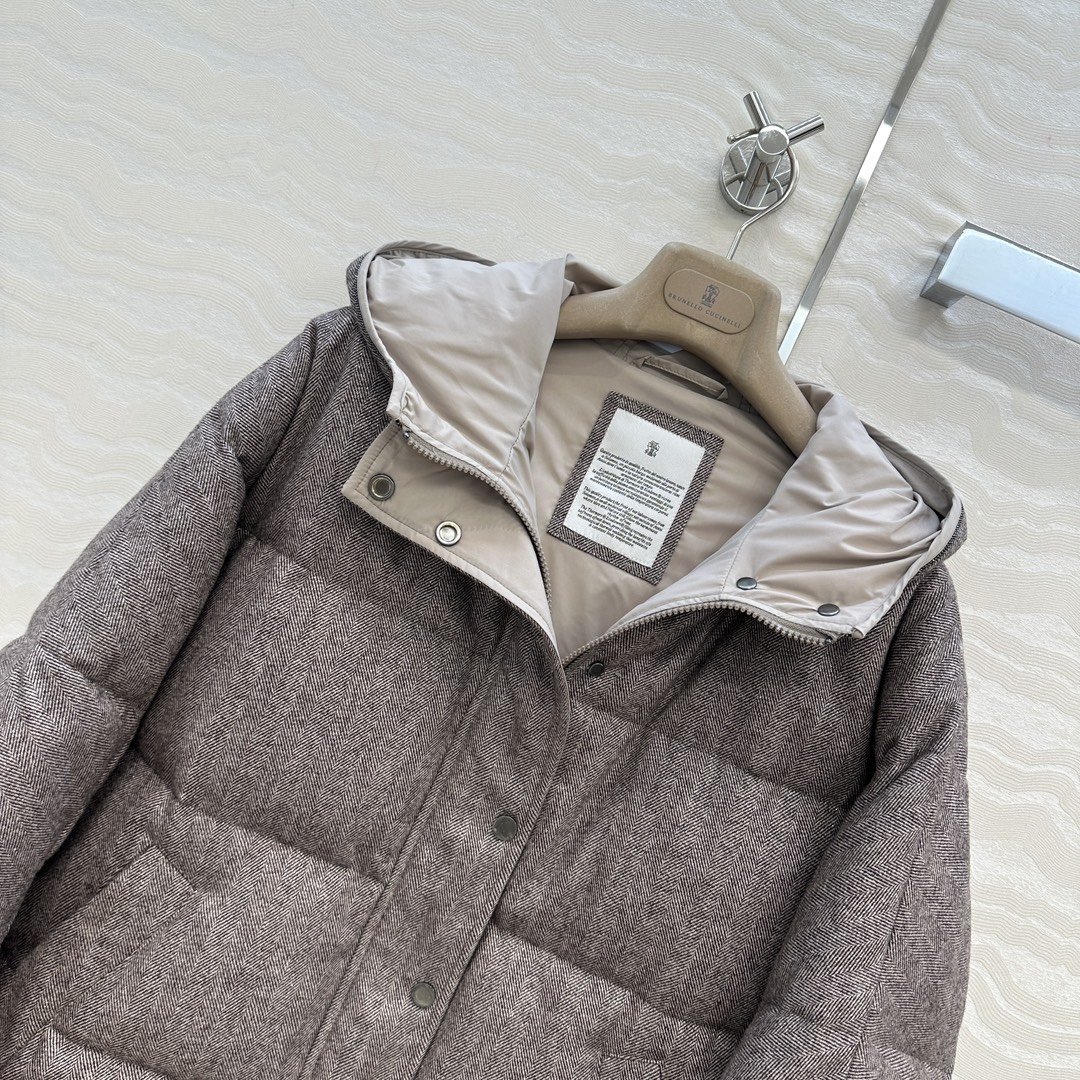 独家首发❤️品质控必入！BC高奢老钱风穿搭！重工羊毛面包羽绒服！国标进口90%白鹅绒轻盈舒适自带发热保暖