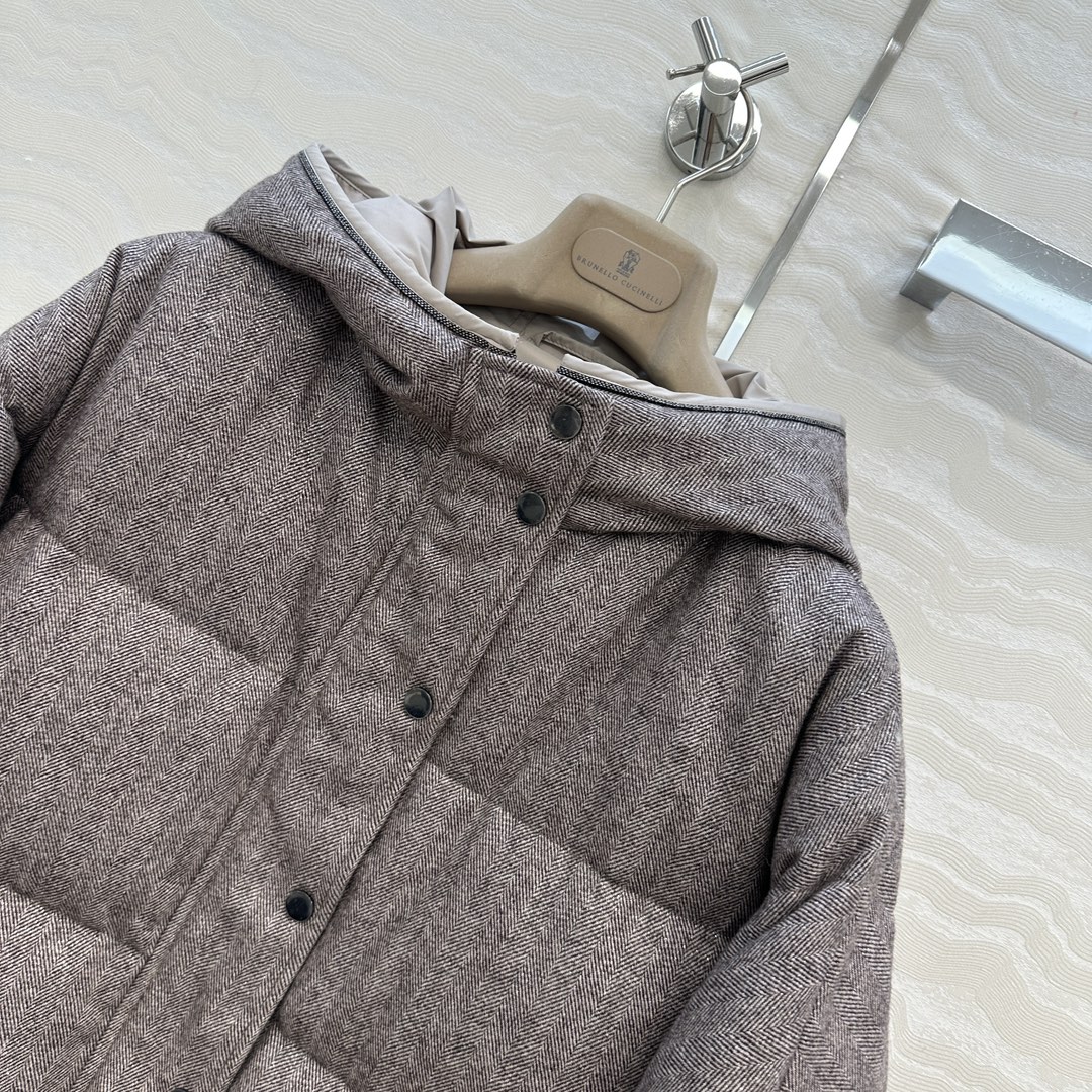 独家首发❤️品质控必入！BC高奢老钱风穿搭！重工羊毛面包羽绒服！国标进口90%白鹅绒轻盈舒适自带发热保暖