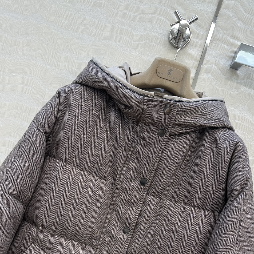 独家首发❤️品质控必入！BC高奢老钱风穿搭！重工羊毛面包羽绒服！国标进口90%白鹅绒轻盈舒适自带发热保暖