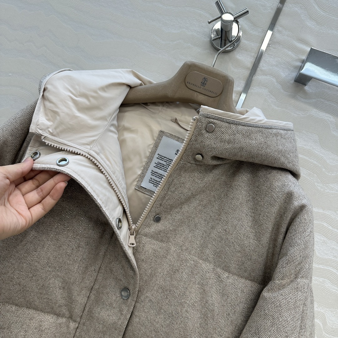 独家首发❤️品质控必入！BC高奢老钱风穿搭！重工羊毛面包羽绒服！国标进口90%白鹅绒轻盈舒适自带发热保暖