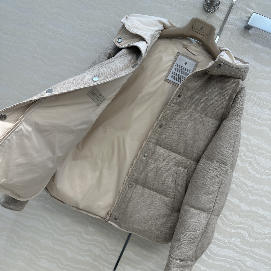 独家首发❤️品质控必入！BC高奢老钱风穿搭！重工羊毛面包羽绒服！国标进口90%白鹅绒轻盈舒适自带发热保暖