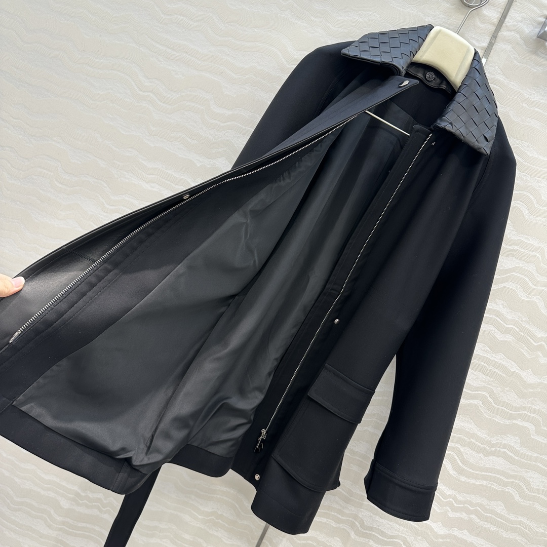 独家首发💕高端原单品质，BV长期主义。巴恩风时髦穿搭！25s早秋新品夹克风衣外套！定制进口100%小羊皮