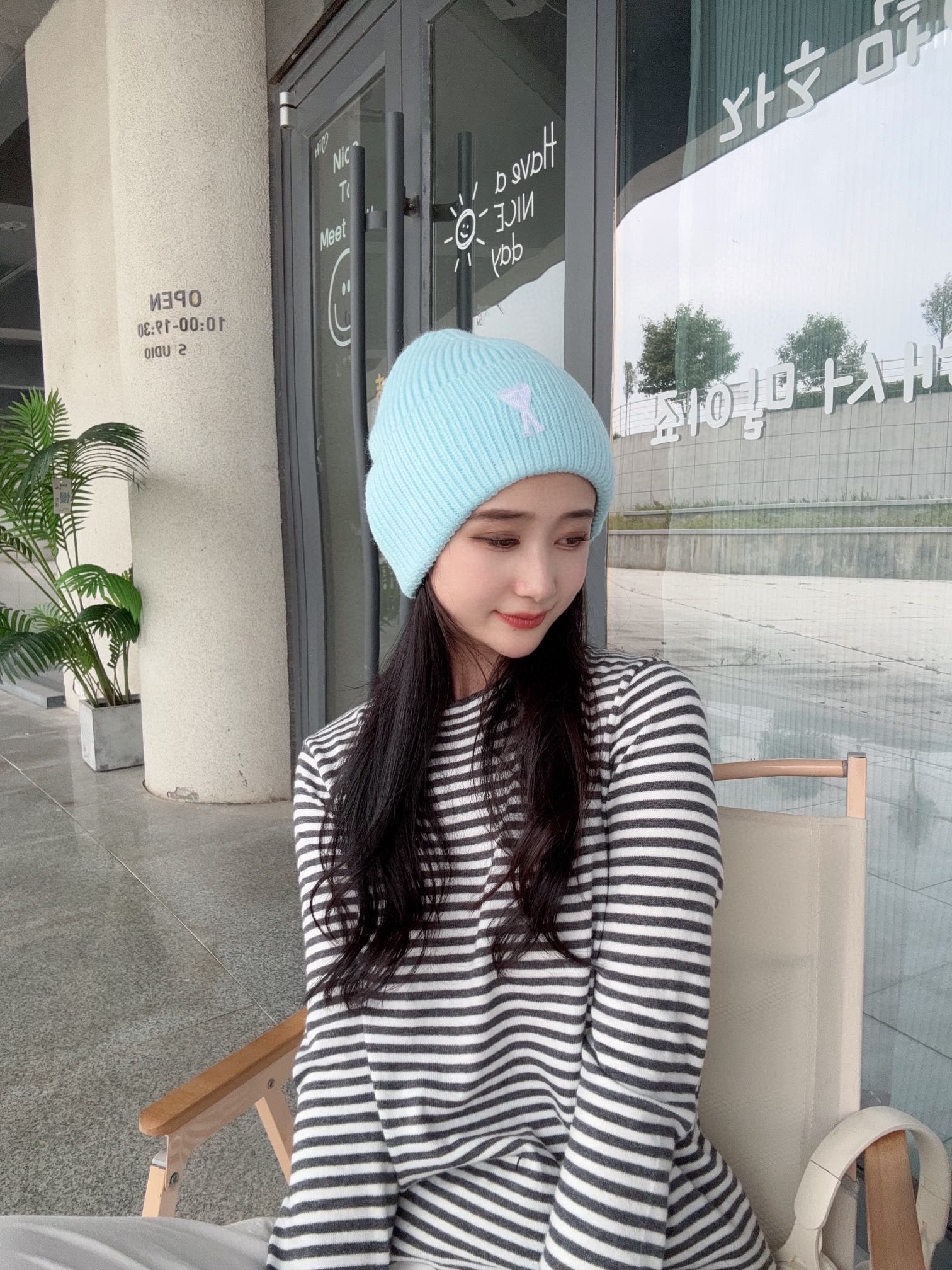 配防尘袋【ami法国潮牌】专柜新款简约时尚毛线针织，很潮！休闲运动款，经典制作，超级好搭衣服！