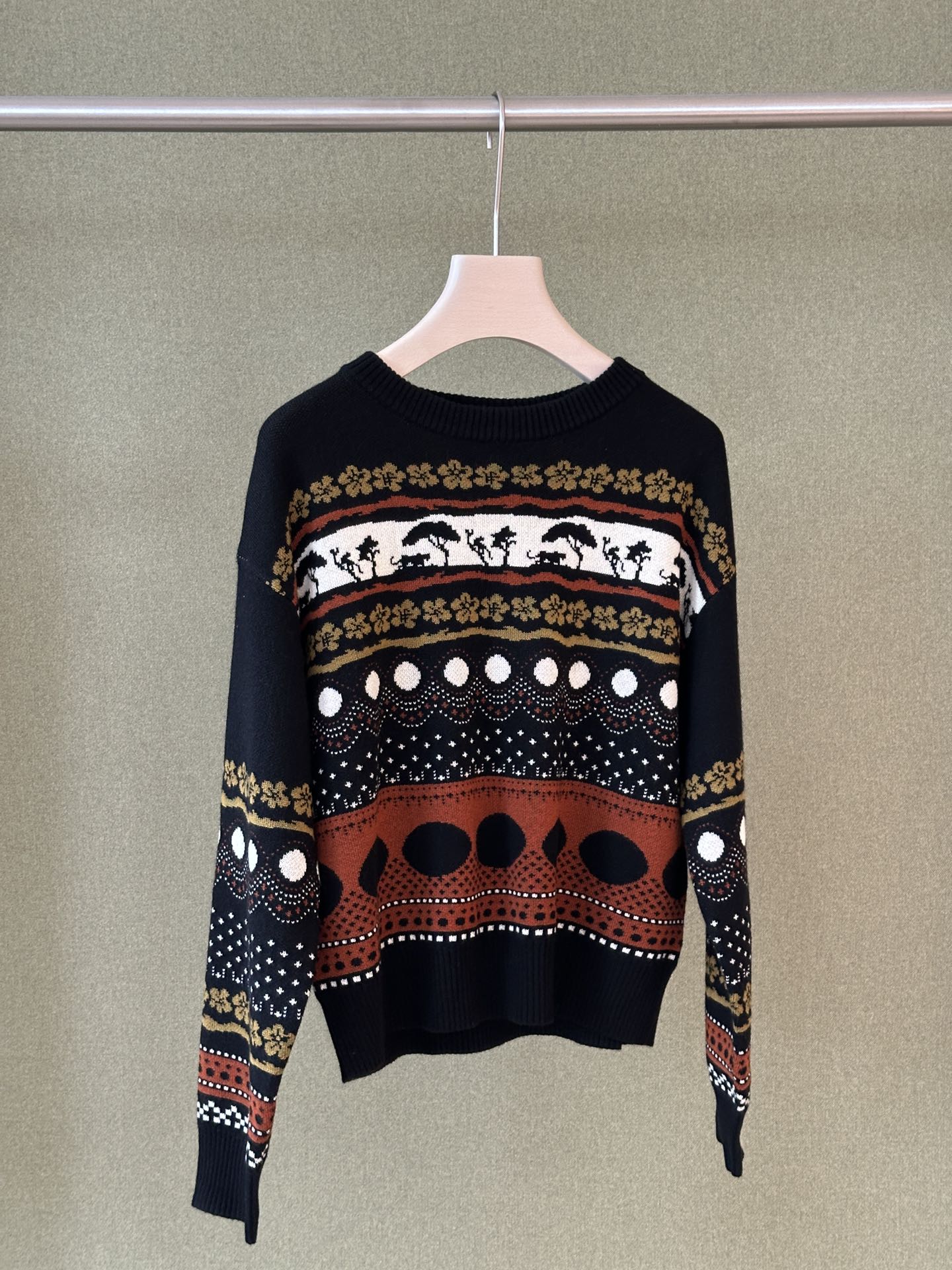 NO:578058,YS ｜autumn winter collection wool heavy jacquard Fair Isle sweater beautiful color P SML,,sweaters,alexander wang19860909YS ｜ autumn winter collection 羊毛重工提花 费尔岛毛衣 色调绝美 P SML,,sweaters,alexander wang,Women's clothing