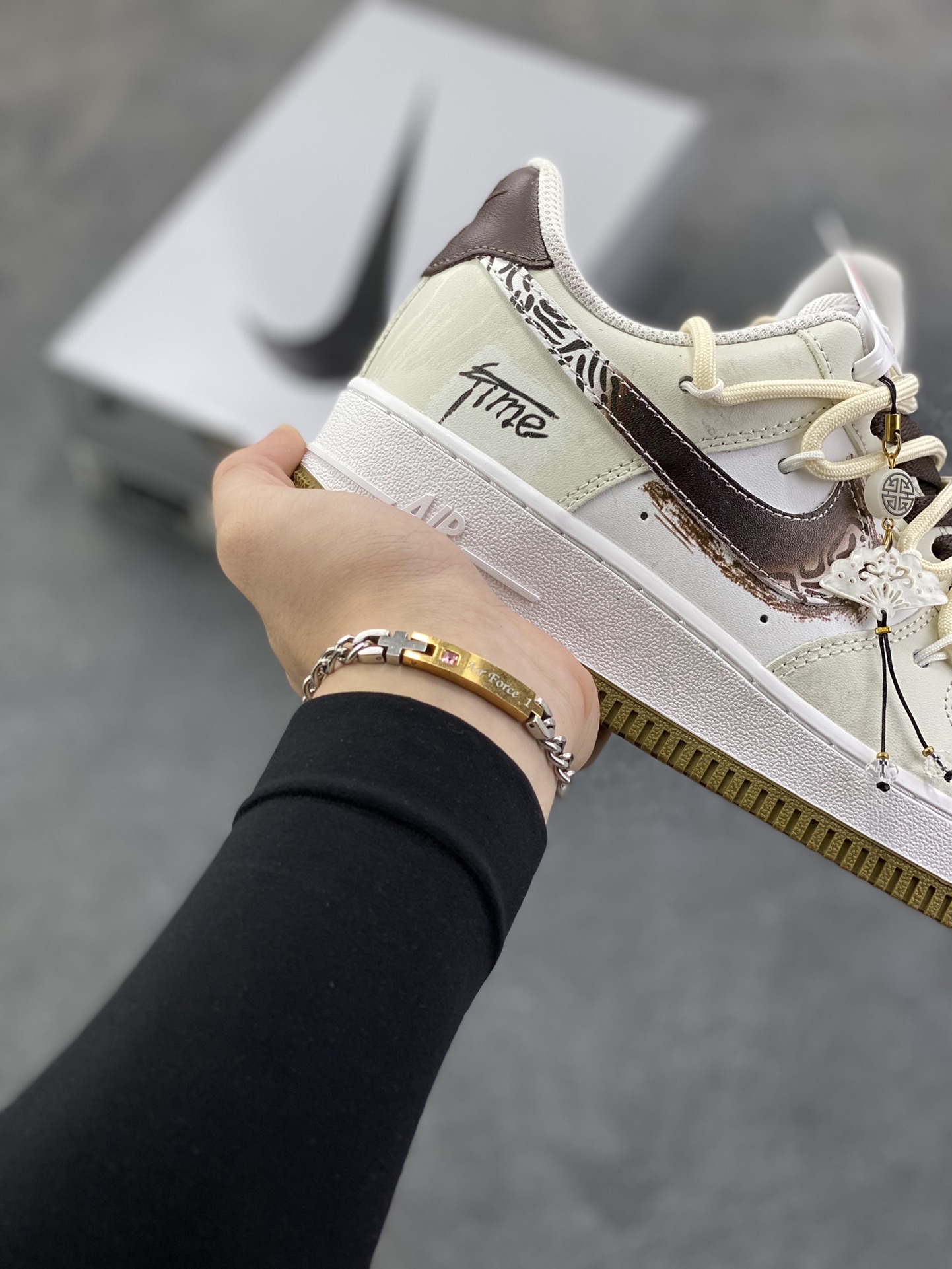 图片[6]-Nike Air Force 1 Low’07 新中式 国风 空军一号低帮休闲板鞋 定制皮料 原厂3D打印 定制鞋盒 原楦原纸板 纯正空军版型 内置全掌气垫 货号：ZH0316-094 尺码：36 36.5 37.5 38 38.5 39 40 40.5 41 42 42.5 43 44 44.5 45-选品中心