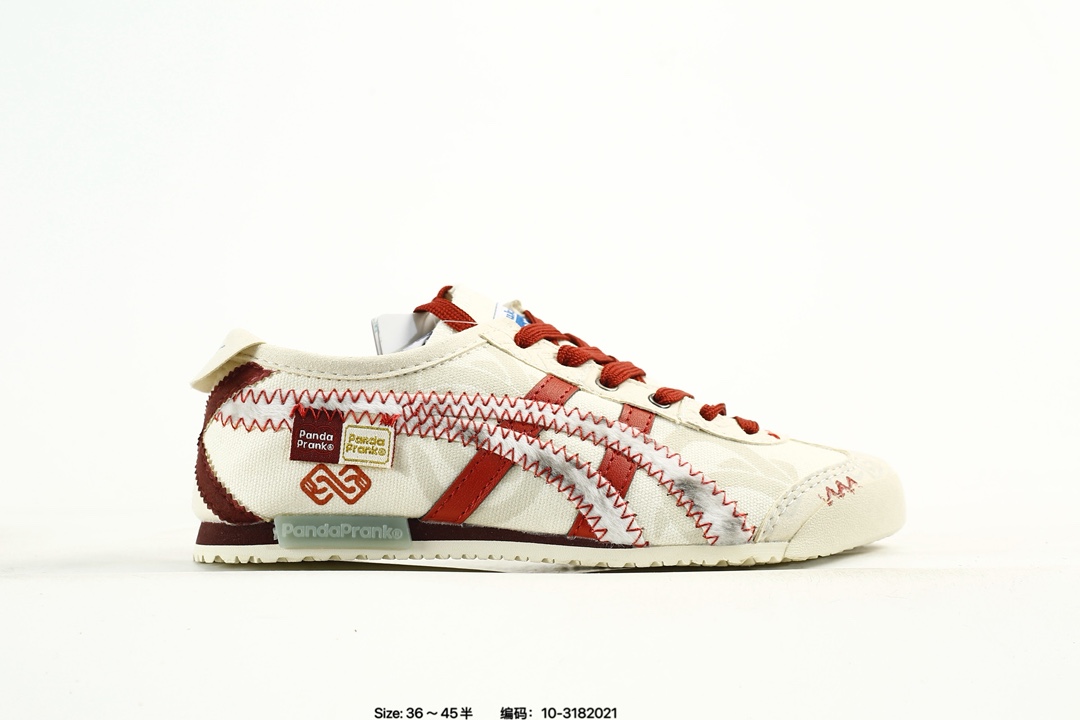 💰110 公司级✅Onitsuka Tiger鬼冢虎 Mexico 66 Slip-on 一脚蹬低帮夏季透气运动休闲鞋 货号:1183A360-205 尺码:36 37 37.5 38 38.5 39.5 40.5 41.5 42 42.5 43.5 44 45 编码：10-3182021