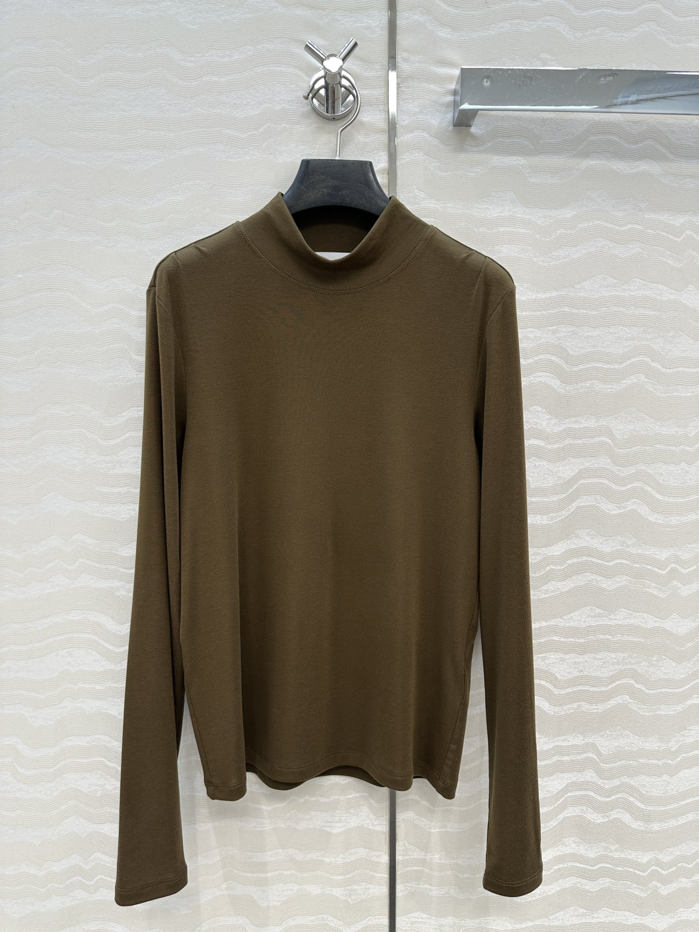 独家首发❤️原单品质，Row风纸片人穿搭！进口天丝羊毛半高领打底衫！锁骨捏褶设计。超级显瘦神器！极简叠搭