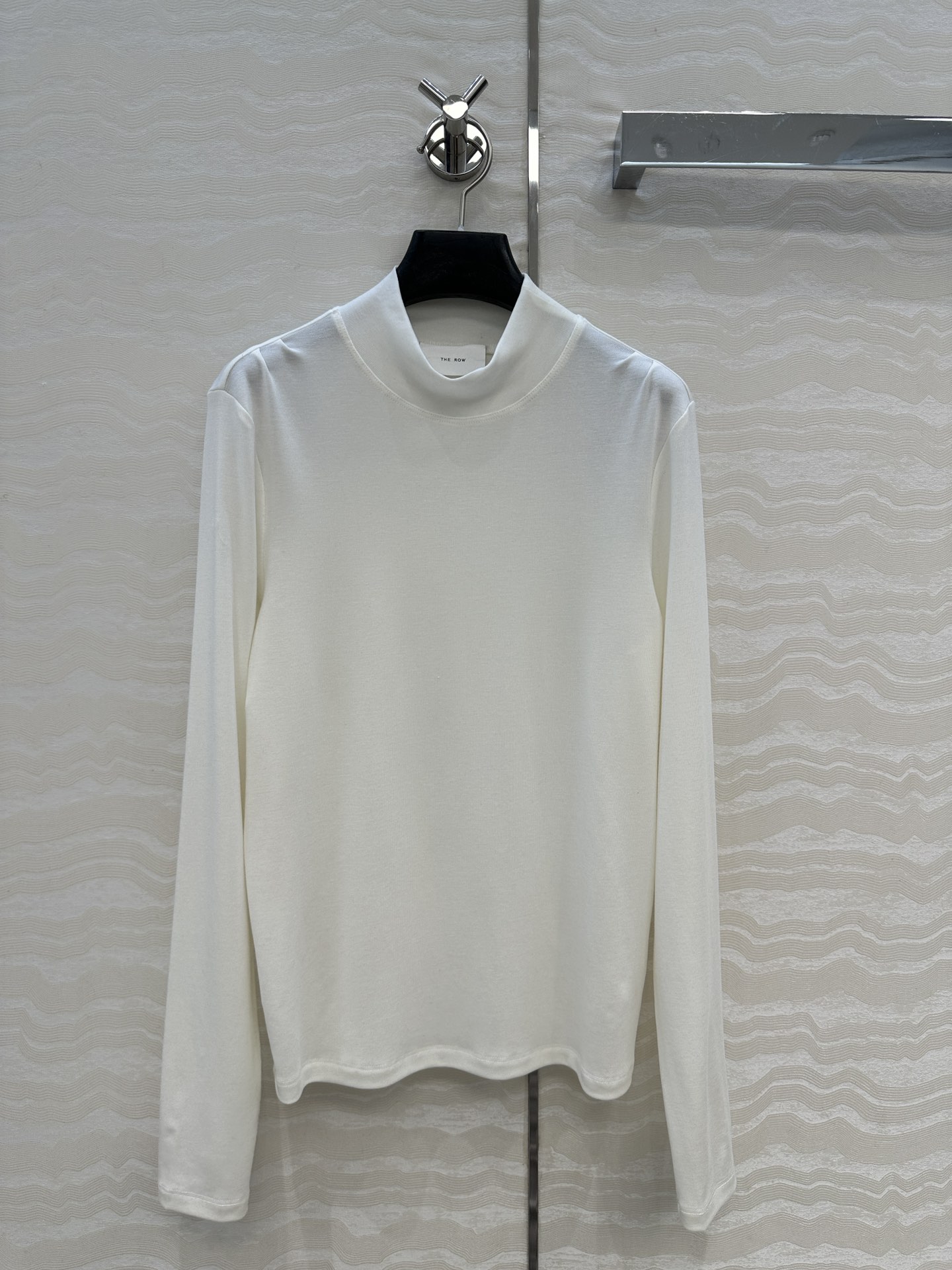 独家首发❤️原单品质，Row风纸片人穿搭！进口天丝羊毛半高领打底衫！锁骨捏褶设计。超级显瘦神器！极简叠搭