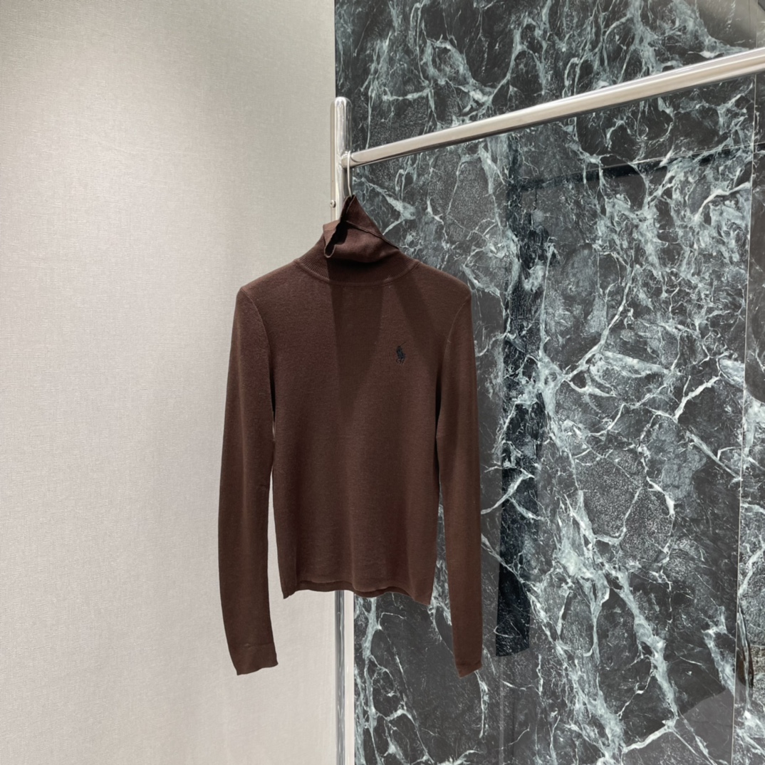 拉夫 25秋冬新款 高领针织打底衫 柔软材质超舒适，秋冬穿刚刚好!经典马球刺绣➕高领设计，修饰颈部线条，