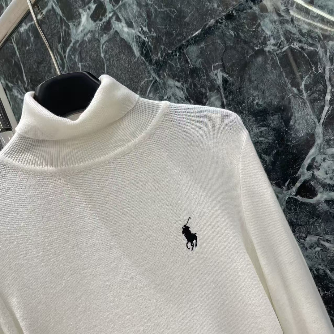 拉夫 25秋冬新款 高领针织打底衫 柔软材质超舒适，秋冬穿刚刚好!经典马球刺绣➕高领设计，修饰颈部线条，