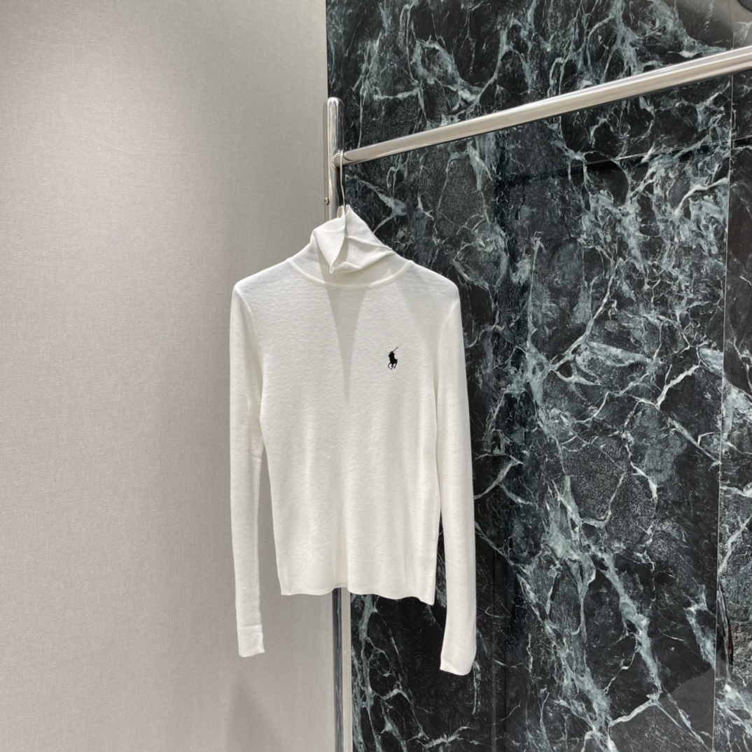 拉夫 25秋冬新款 高领针织打底衫 柔软材质超舒适，秋冬穿刚刚好!经典马球刺绣➕高领设计，修饰颈部线条，