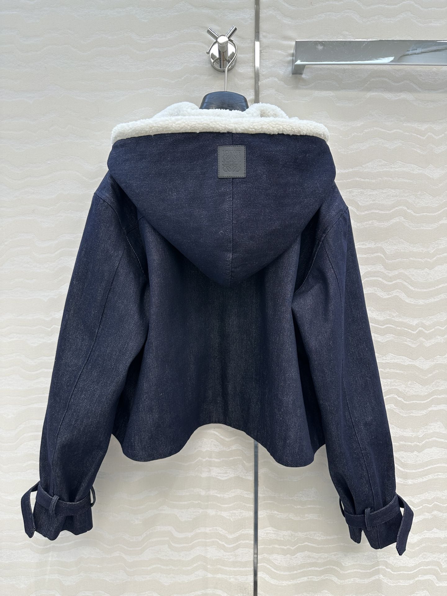 独家首发❤️爆单推荐，Lw时髦精穿搭！原生蓝丹宁牛仔间棉夹克外套！定制活性洗水工艺，连帽可拆卸大A设计版