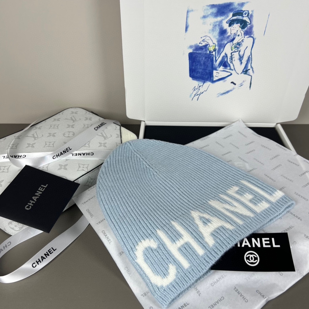 ￥认准品质哦，精巯羊毛系列Chanel官网品质香奈儿秋冬网红时尚博主推荐款毛线帽，小红书爆款，手感超柔软