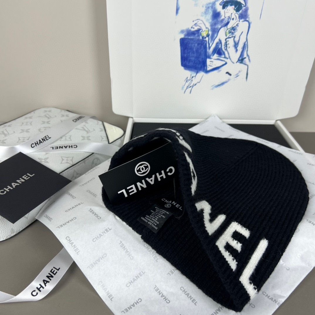 。认准品质哦，精巯羊毛系列Chanel官网品质香奈儿秋冬网红时尚博主推荐款毛线帽，小红书爆款，手感超柔软